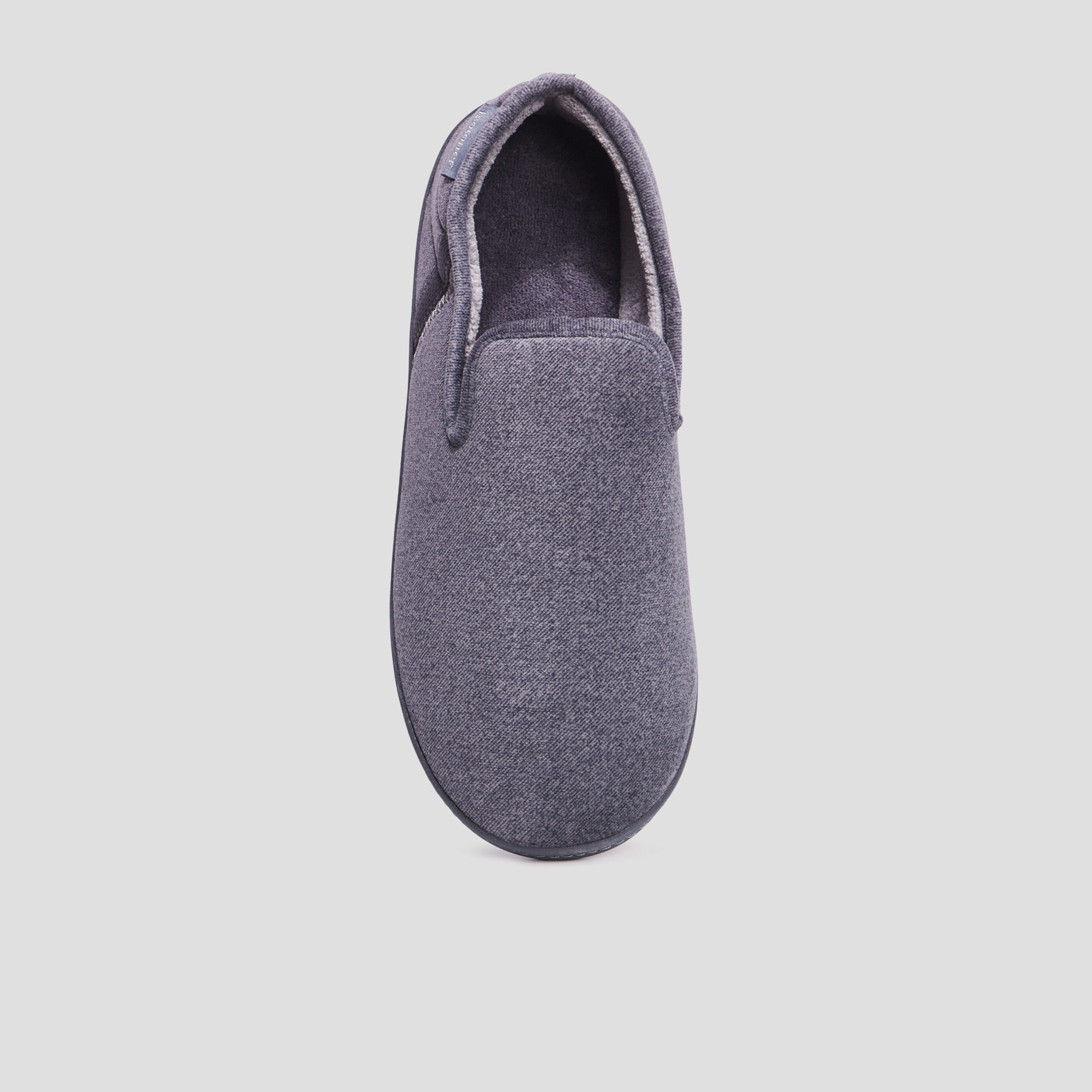 Chaussons charentaise Isotoner gris homme | La Halle