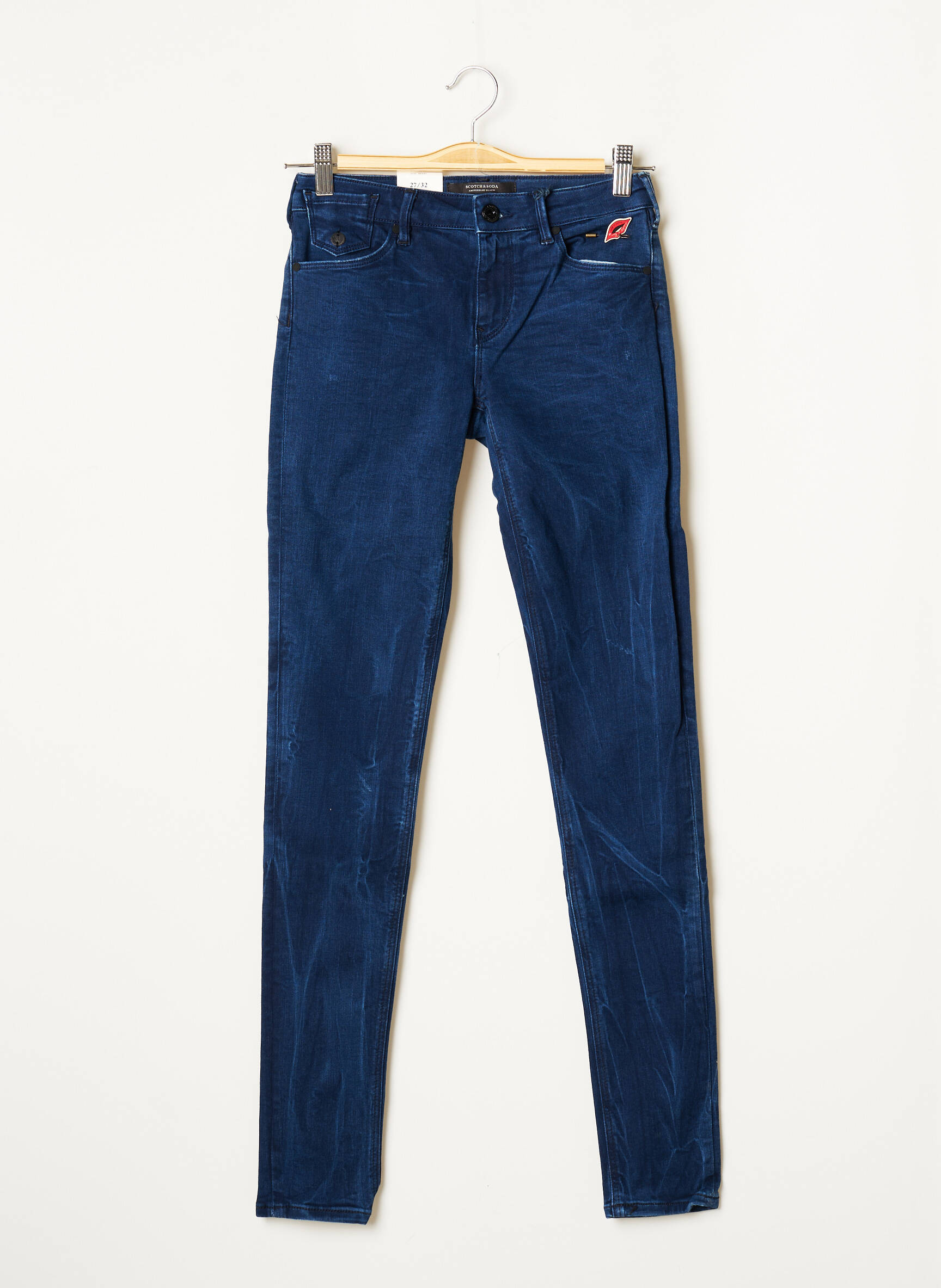 Maison Scotch Jeans Skinny Femme couleur bleu