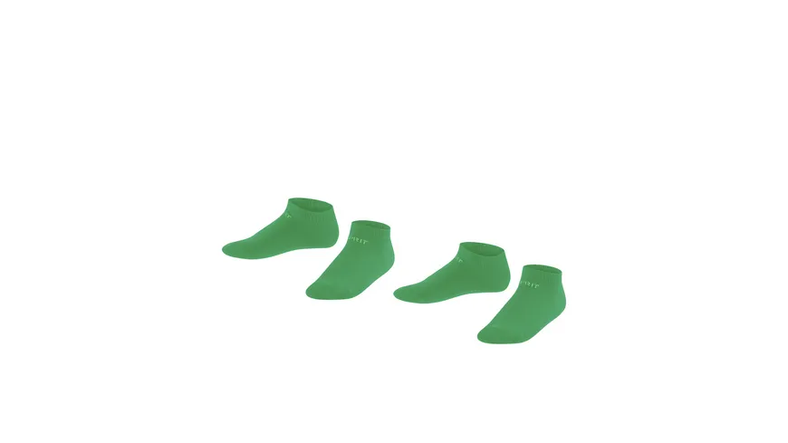 ESPRIT Kinder Sneaker Socken Foot Logo 2er Pack grün