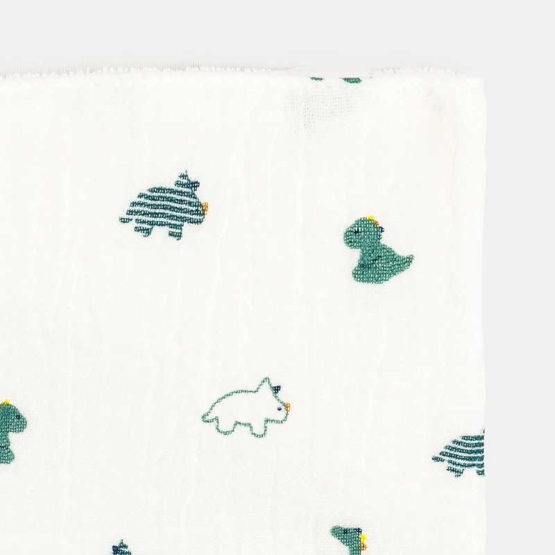 Bavoir en gaze de coton et éponge (lot de 2) bleu naissance