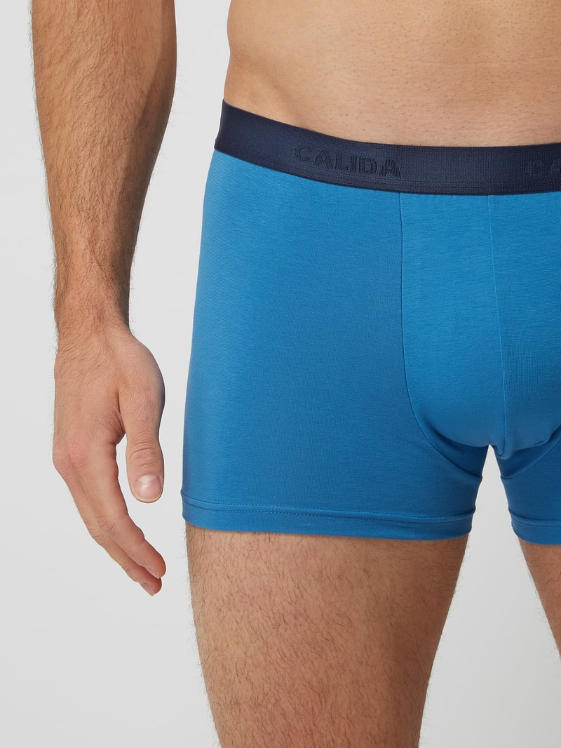 Trunks aus Single Jersey im 3er-Pack Modell 'Natural Benefit' in türkis