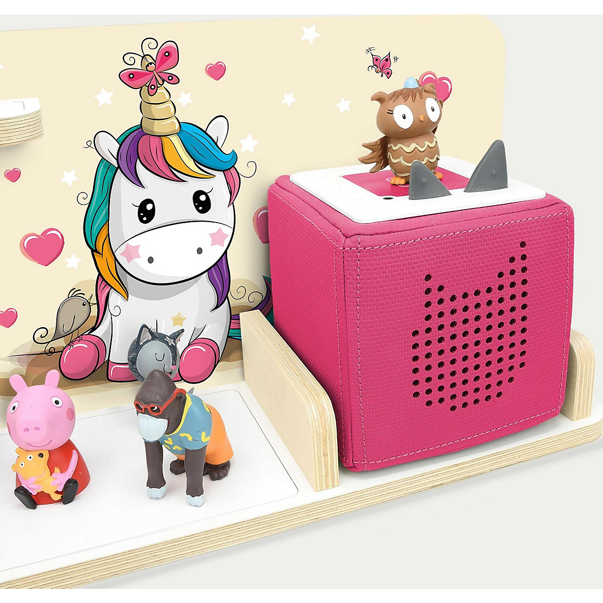 Regal für Musikbox Einhornbaby, klein - geeignet für Toniebox