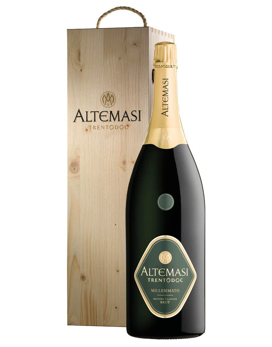 Trento Brut Millesimato DOC 2019 Altemasi Jeroboam 3 ℓ, Caisse bois