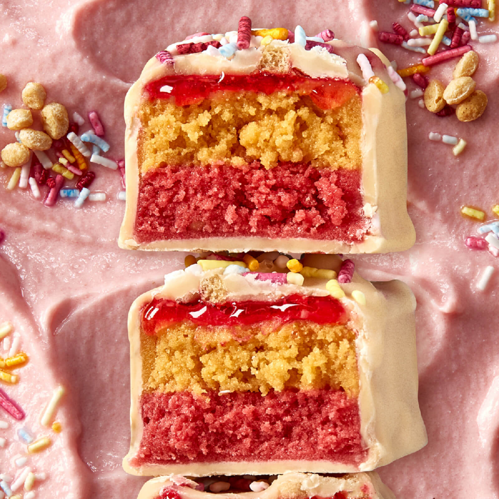 Retail Layered Bar, Vanilla Birthday Cake - NEW, 12x60g