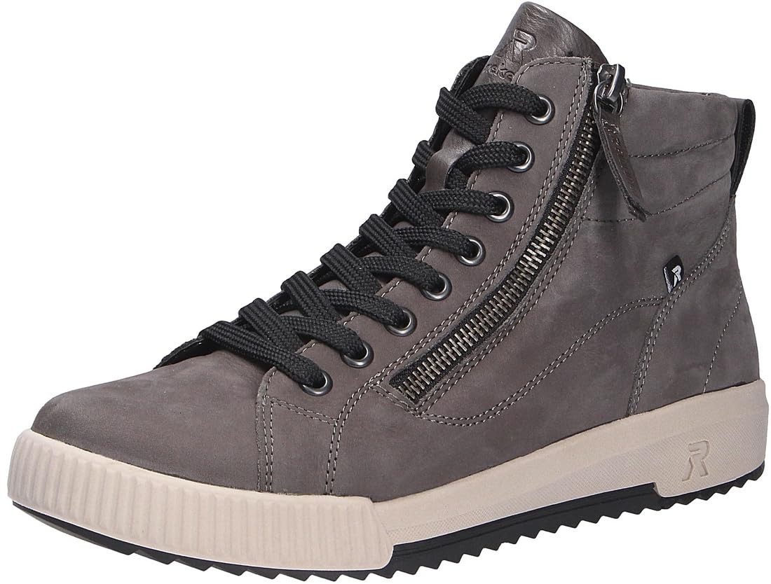 RIEKER Schnür-Stiefeletten taupe