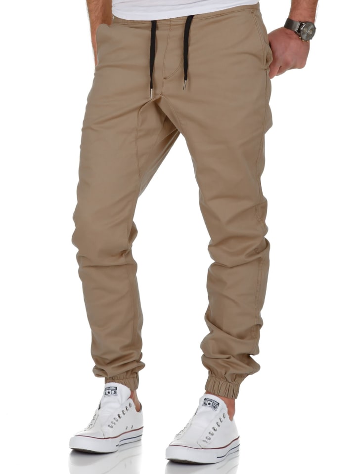 Amaci&Sons Basic Jogger-Chino NEW JERSEY in Beige günstig kaufen