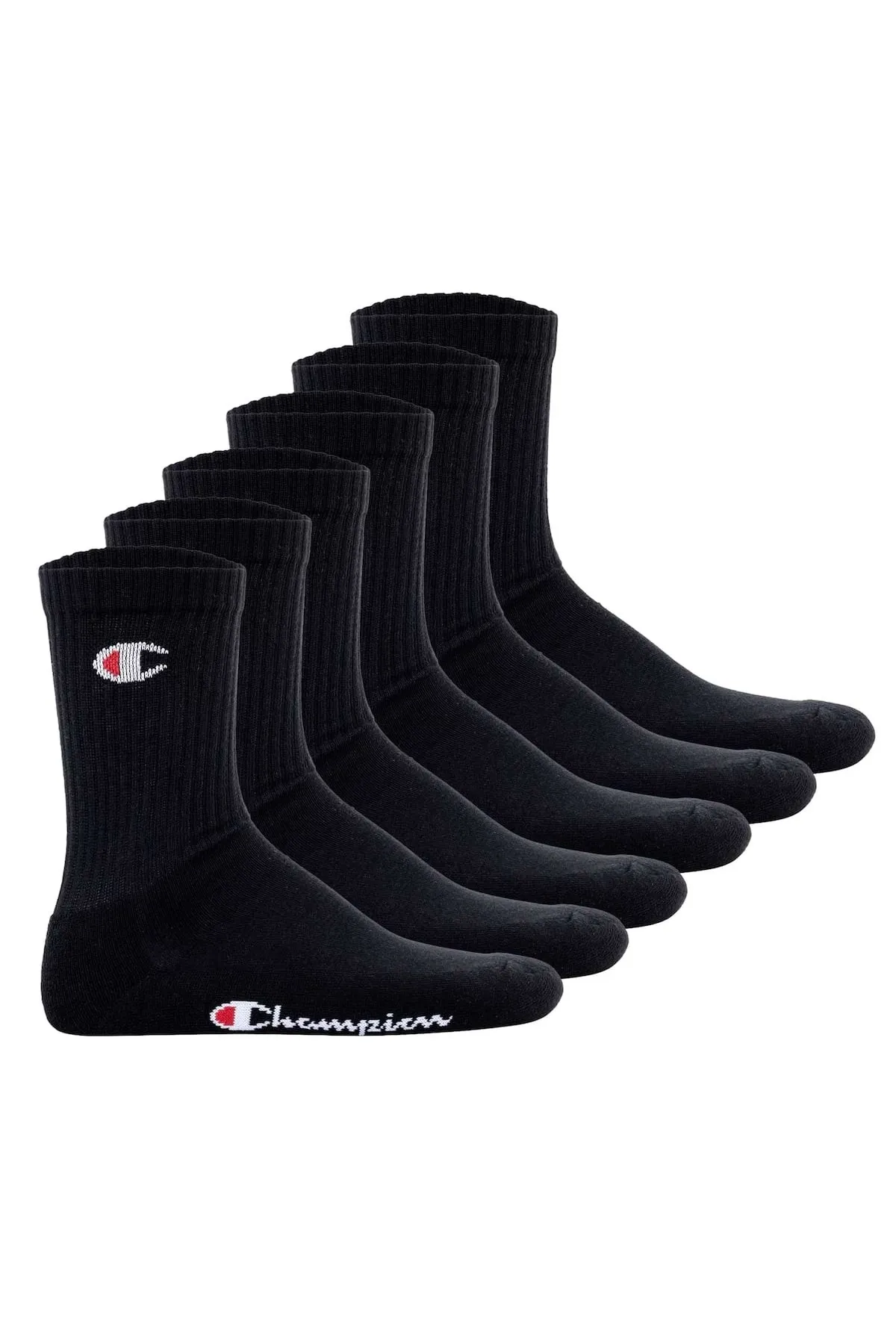 Champion  Unisex-Socken, 6 Paar – Crew-Socken Basic