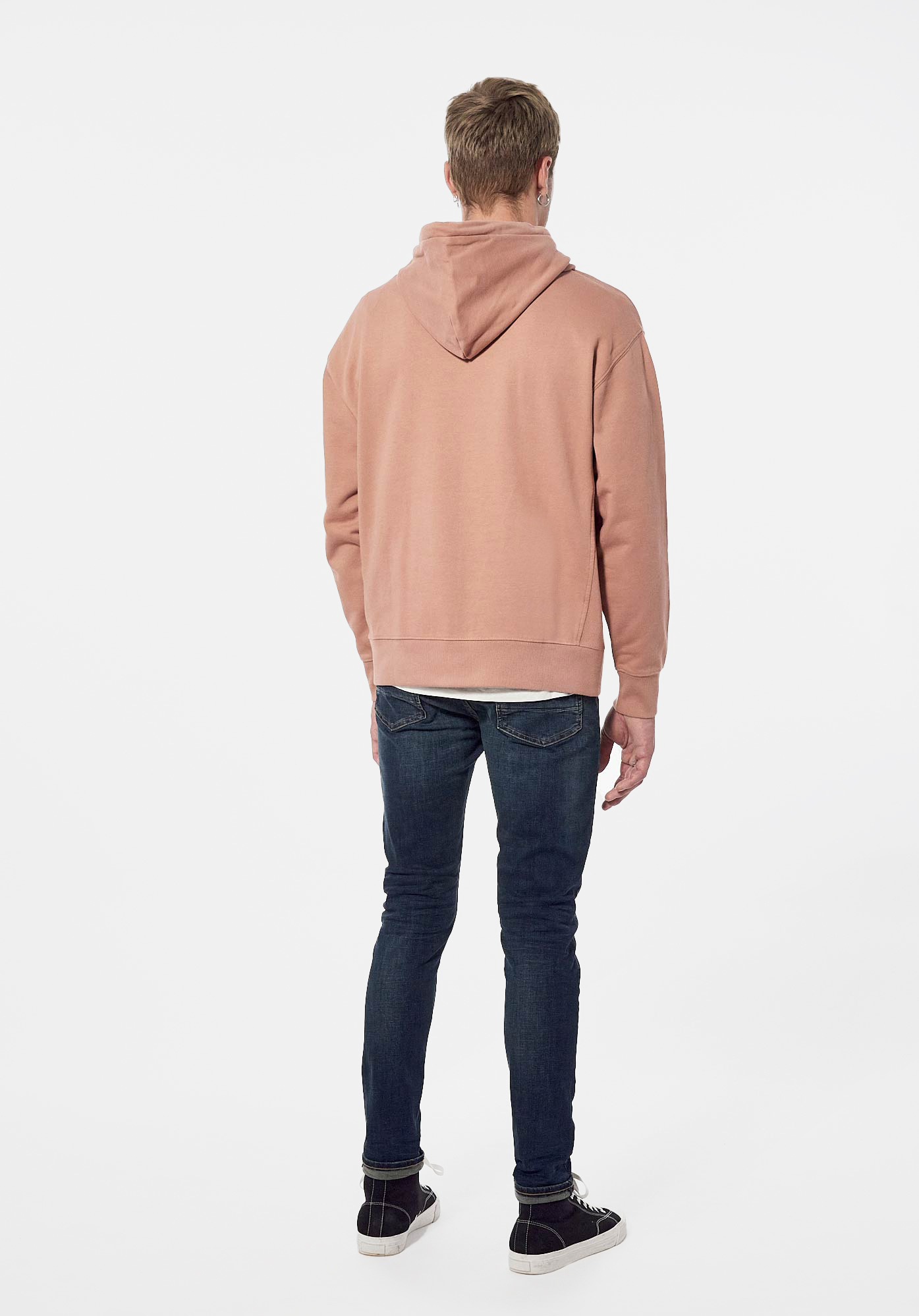POWEL  Sweat vieux rose Homme en 100% coton