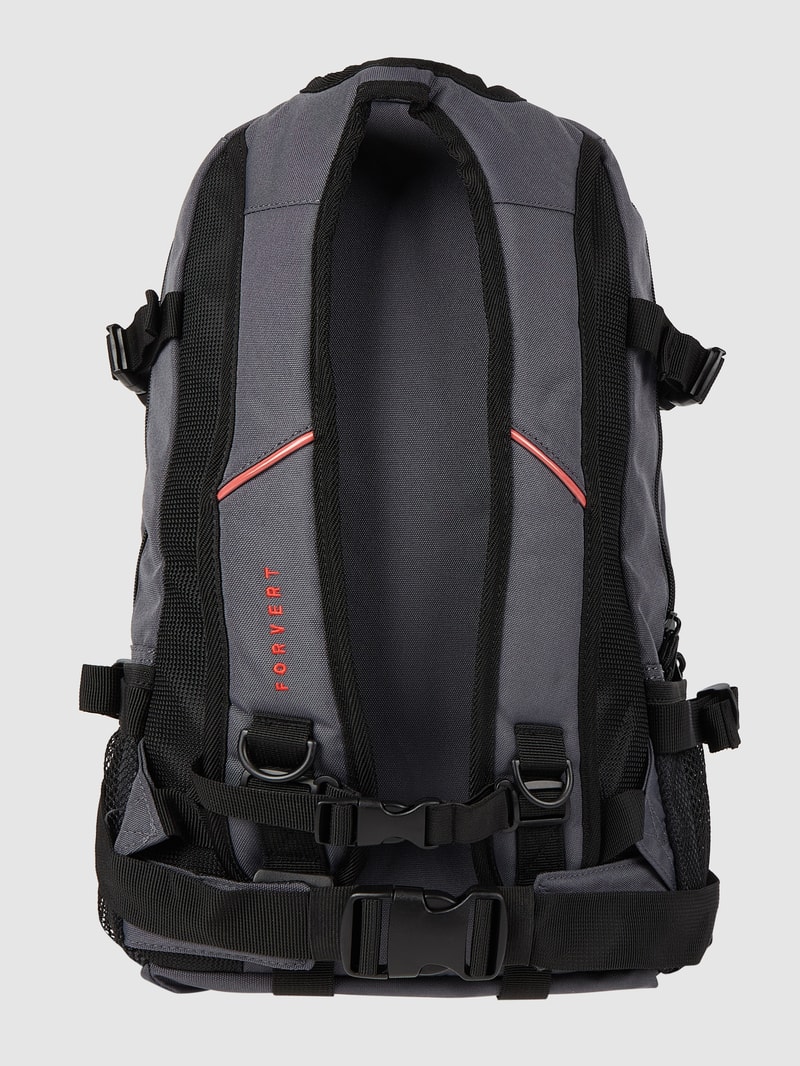 Rucksack mit Label-Details Modell 'LOUIS' in anthrazit
