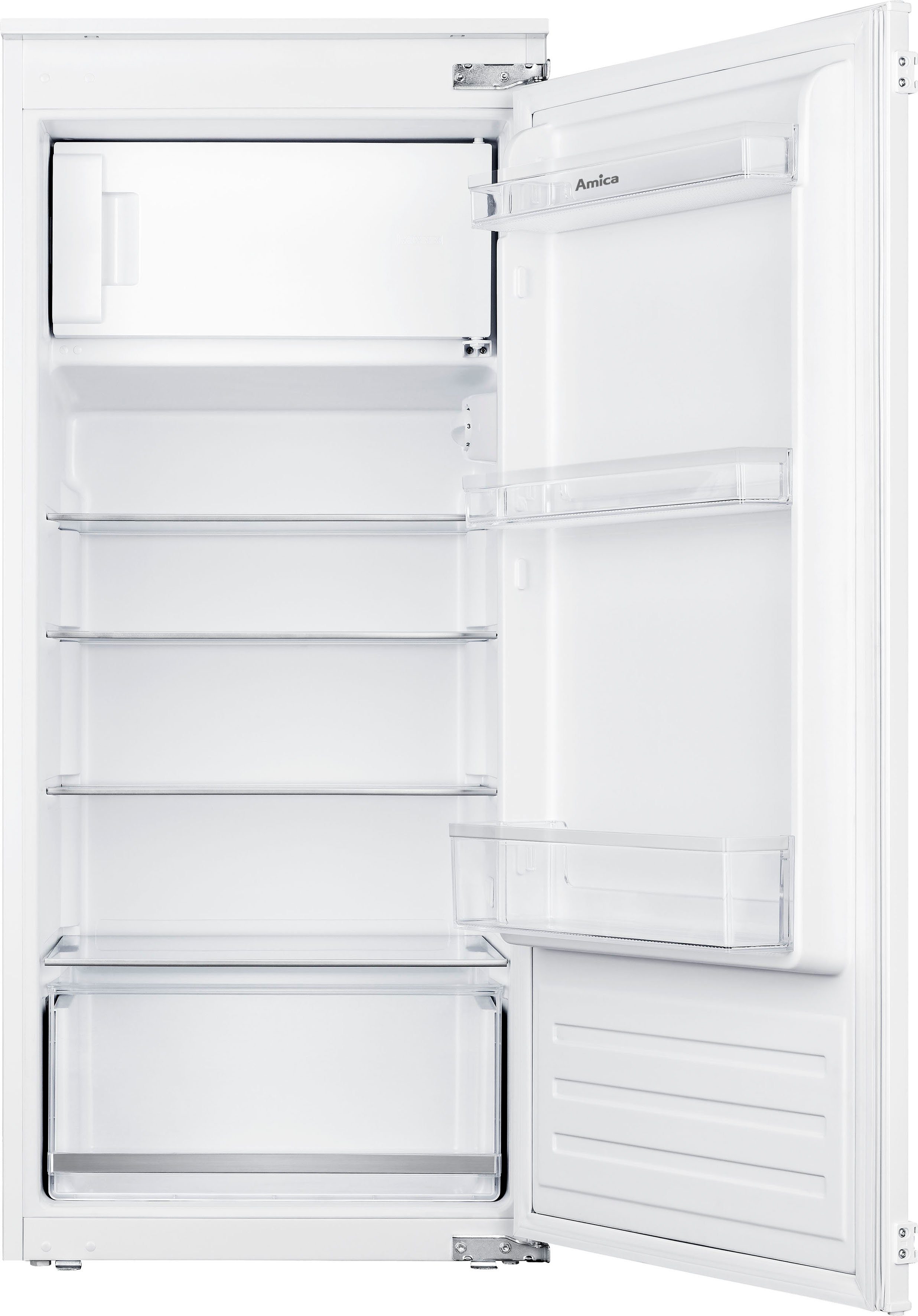 Amica Einbaukühlschrank EKS 16174, 122,1 cm hoch, 54,0 cm breit, Sicherheitsglas