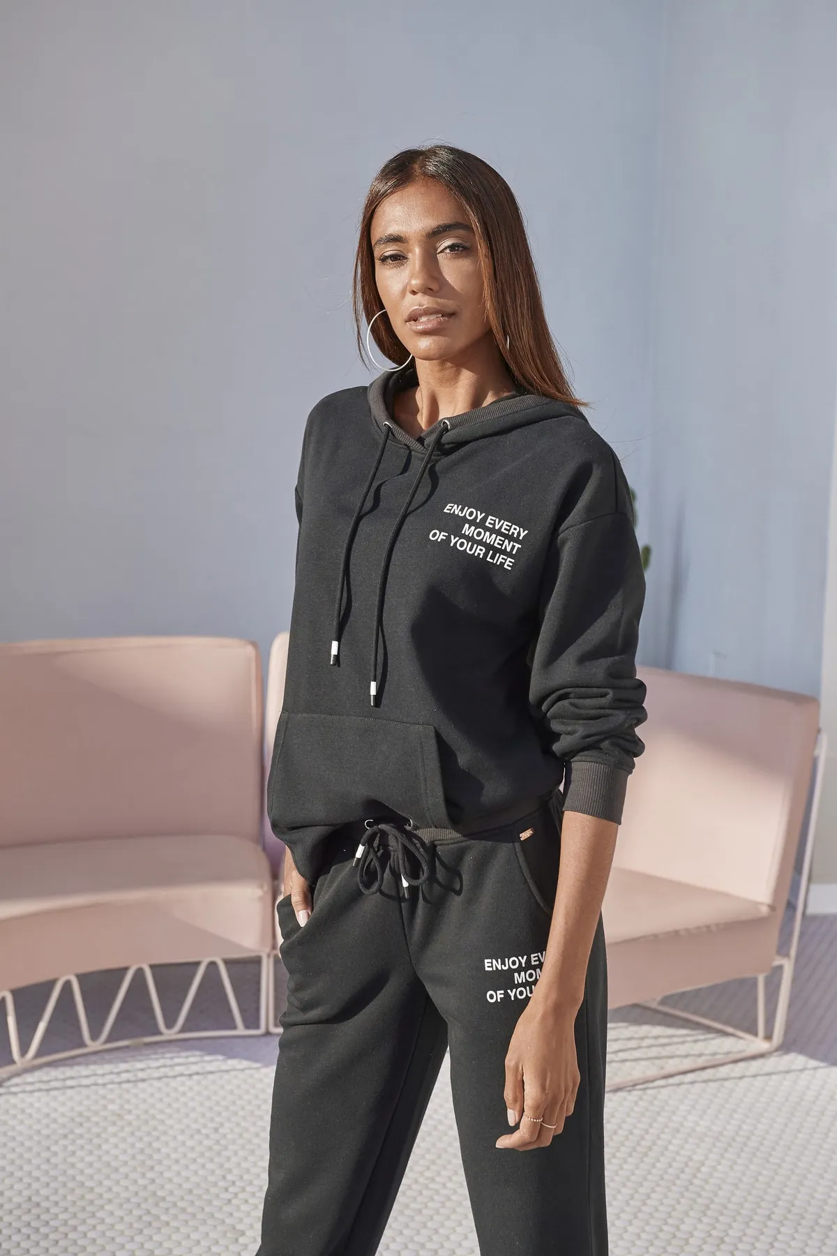 Buffalo  Jogginghose - Schwarz - Relaxed