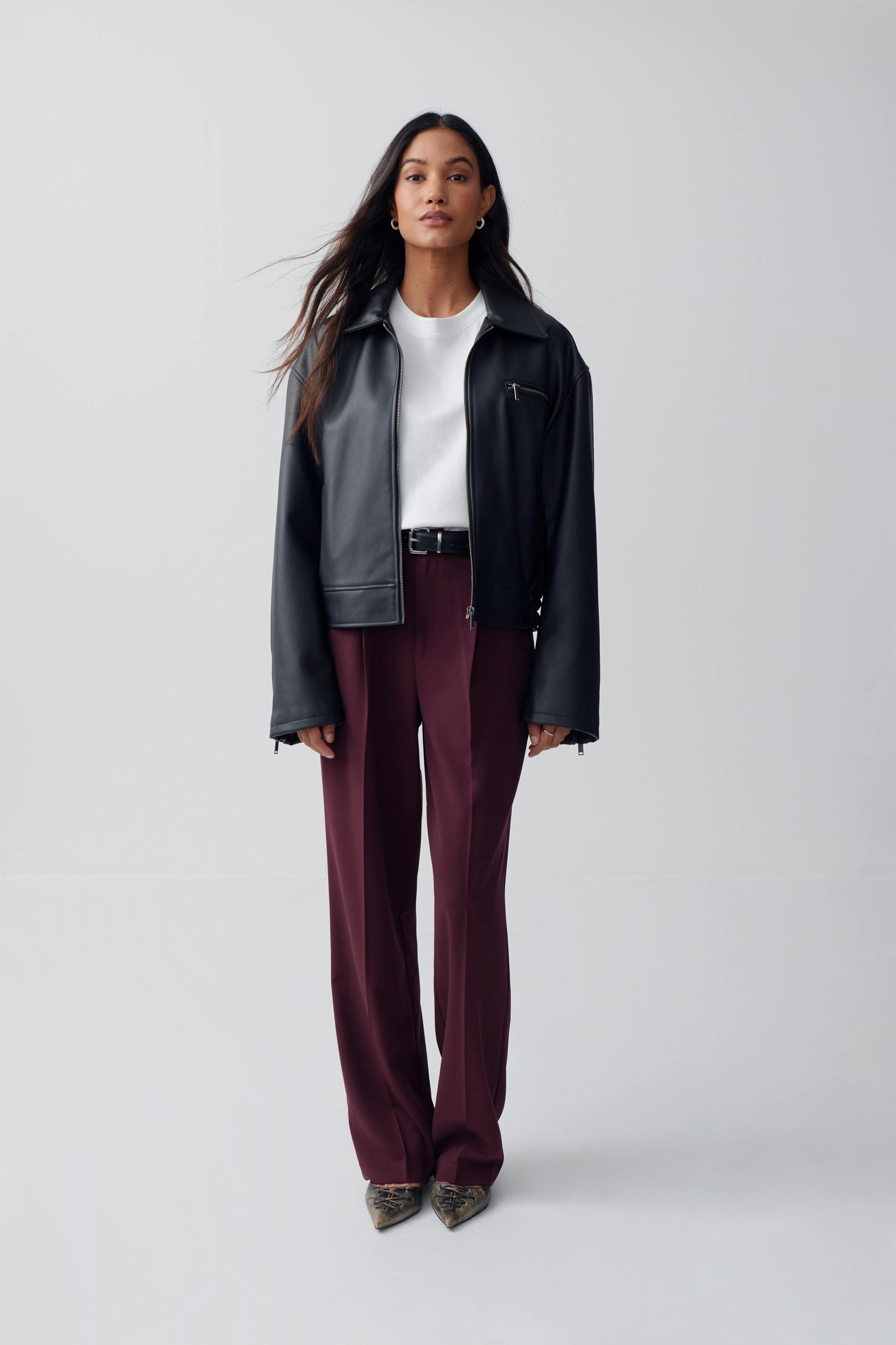 Tailored wide trousers