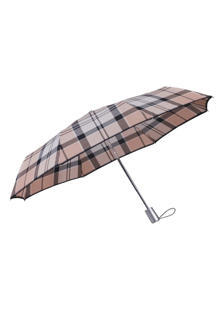 Ombrello Samsonite Alu Drop S con motivo a scacchi
