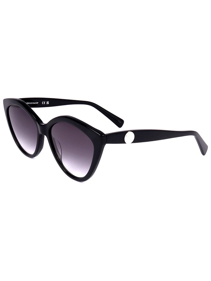 Longchamp Damen-Sonnenbrille in Schwarz/ Lila günstig kaufen 56