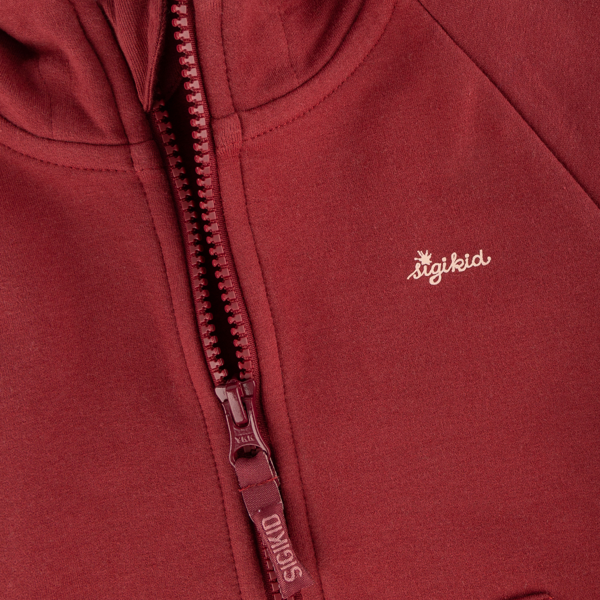 Kinder Sweatjacke mit Kapuze und Stickmotiv Blumen, dunk
