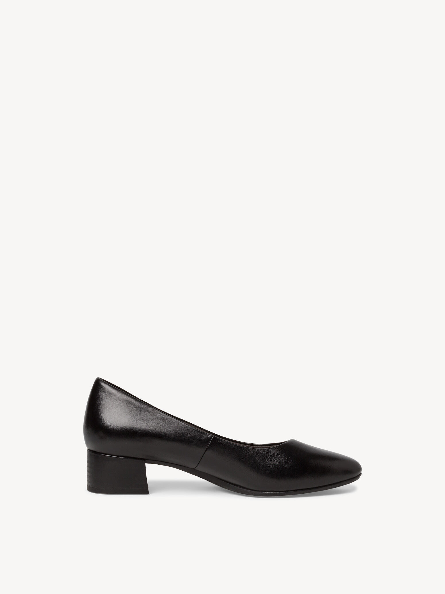 Escarpin en cuir - noir