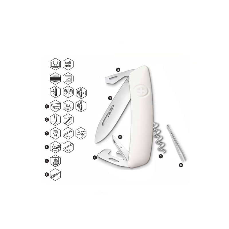 Swiza D03 White, Schweizer Taschenmesser made in Swiss