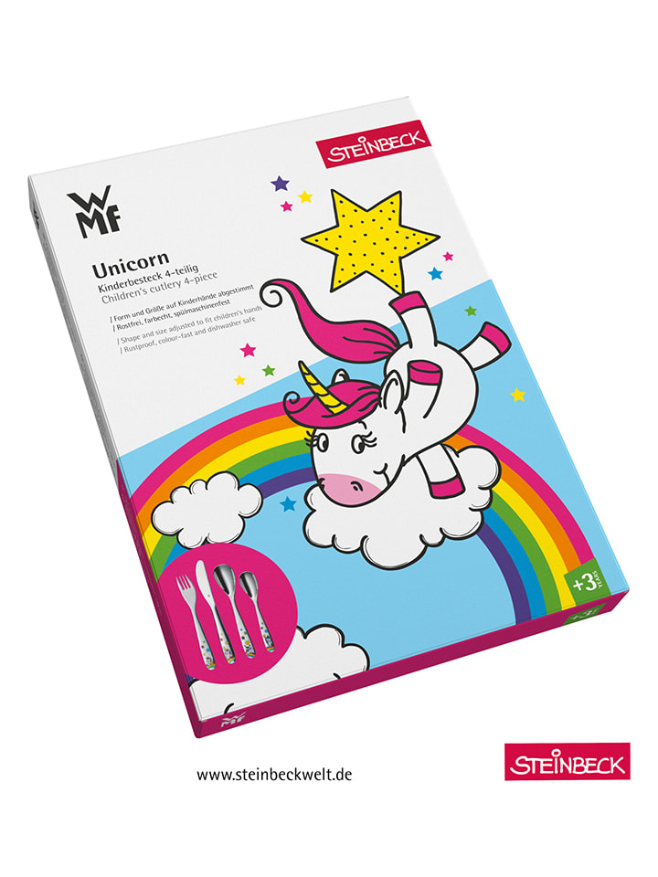 WMF 4tlg. Kinder-Edelstahl-Besteckset 
