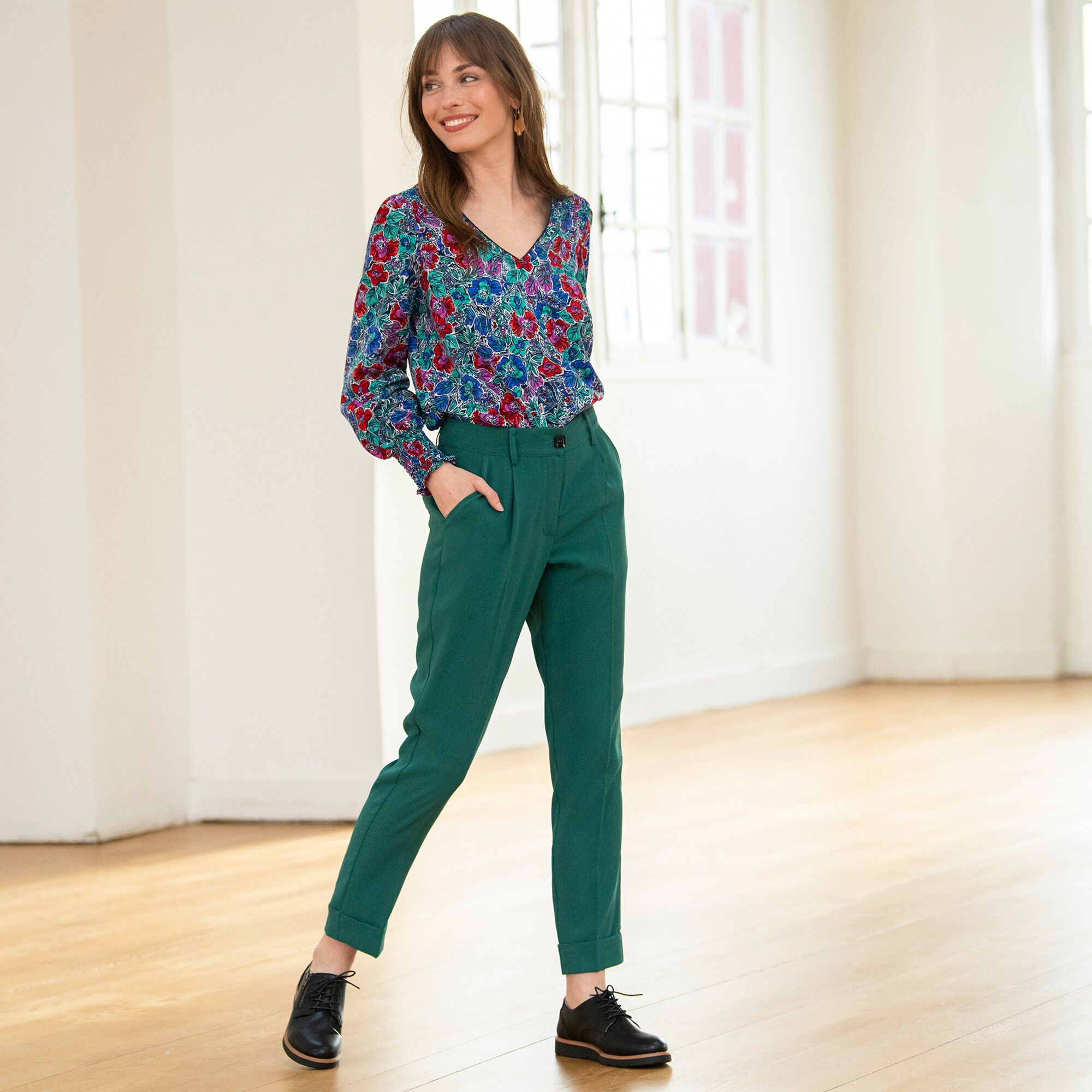 Pantalon 7/8ème fuselé fluide