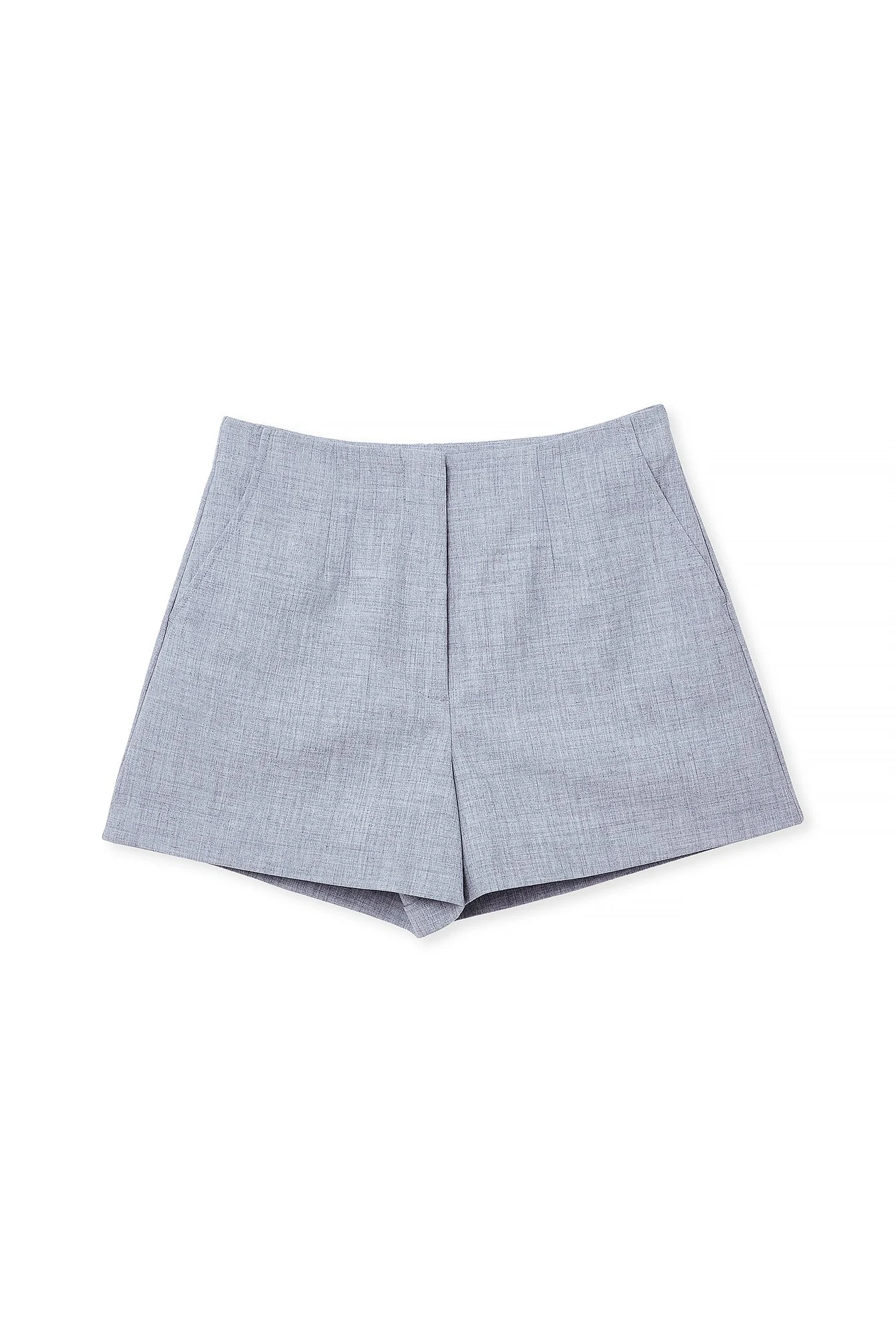 Breite Shorts mit hoher Taille