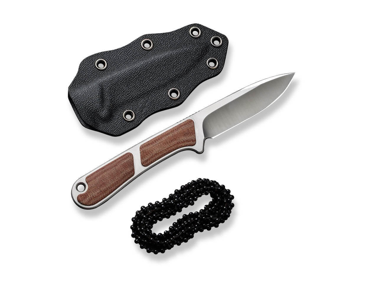 Mini Elementum Fixed Micarta Brown