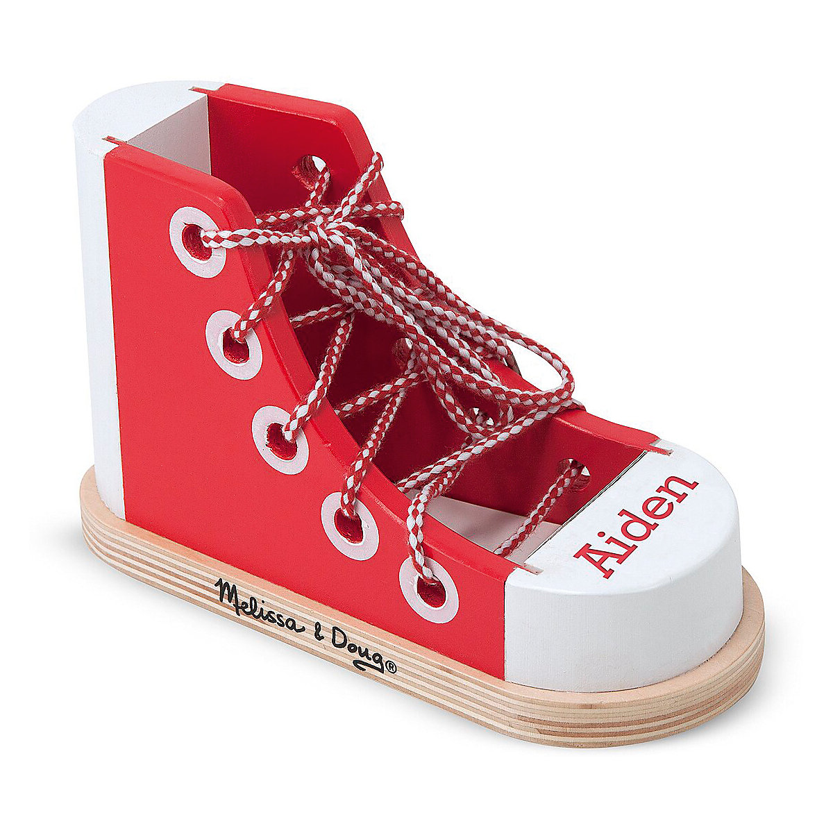 Deluxe-Sneaker aus Holz zum Schnüren