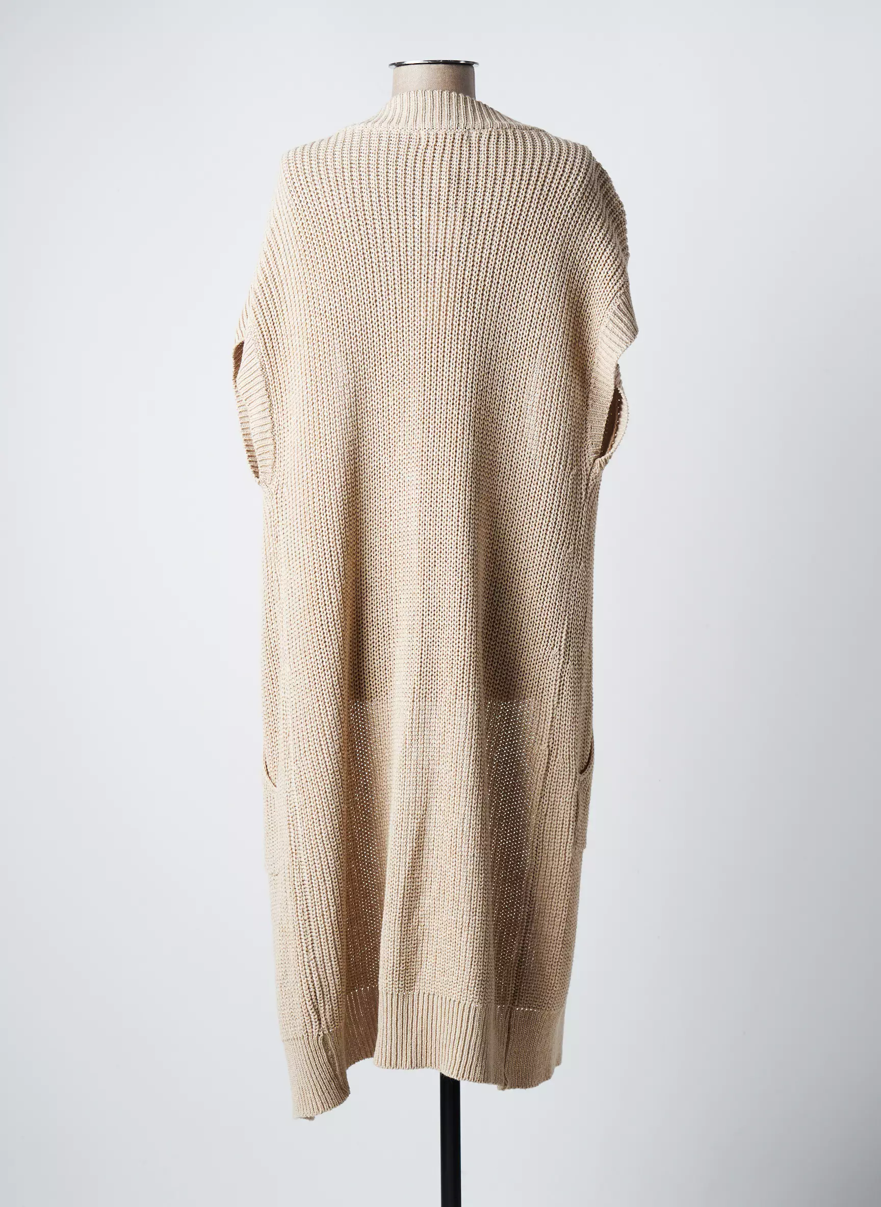 Signe Nature Gilets Manches Courtes Femme couleur beige