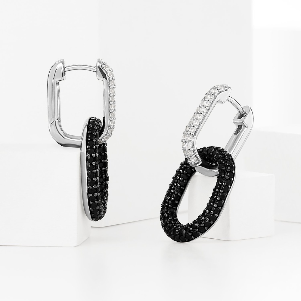 Jette Créoles 925 Argent Boucles d'oreilles