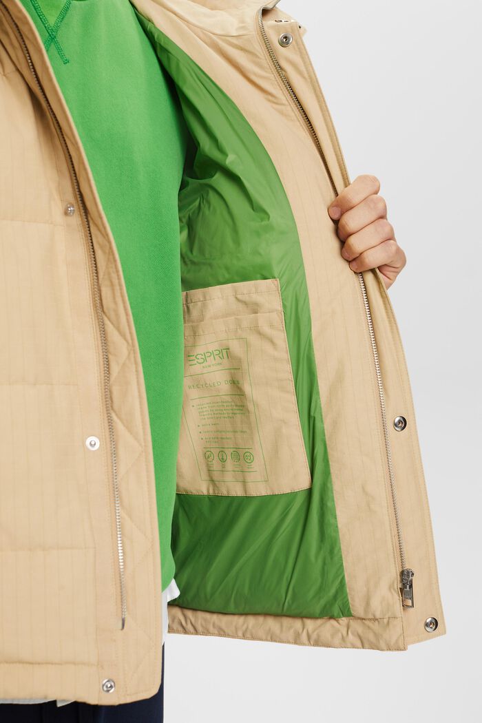 Logo-Steppjacke mit Daunen