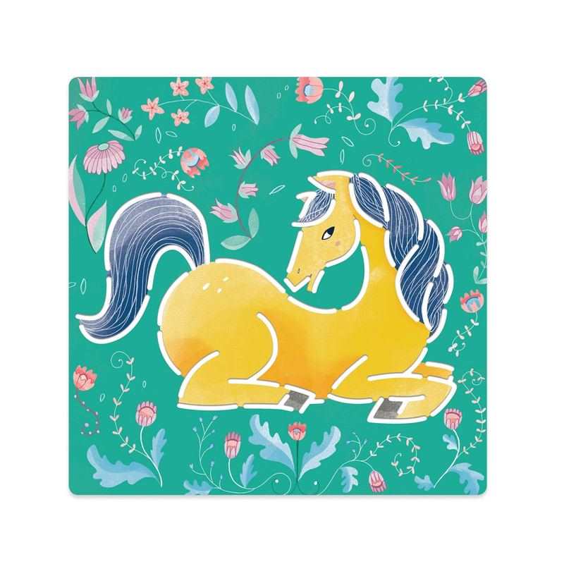 5 pochoirs Chevaux