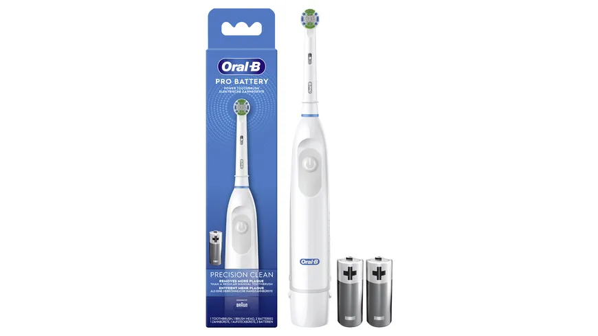 Oral-B Elektrische Zahnbürste Precision Clean m. Batterie Adult weiss