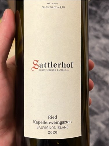 SattlerhofRied Kapellenweingarten Sauvignon Blanc 2020