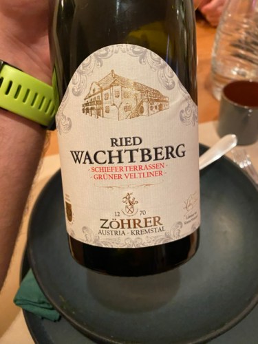 ZöhrerReserve Schieferterrassen Ried Wachtberg Grüner Veltliner 2022