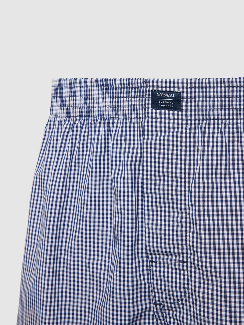 Boxershorts aus Baumwolle mit Label-Patch im 3er-Pack in marineblau