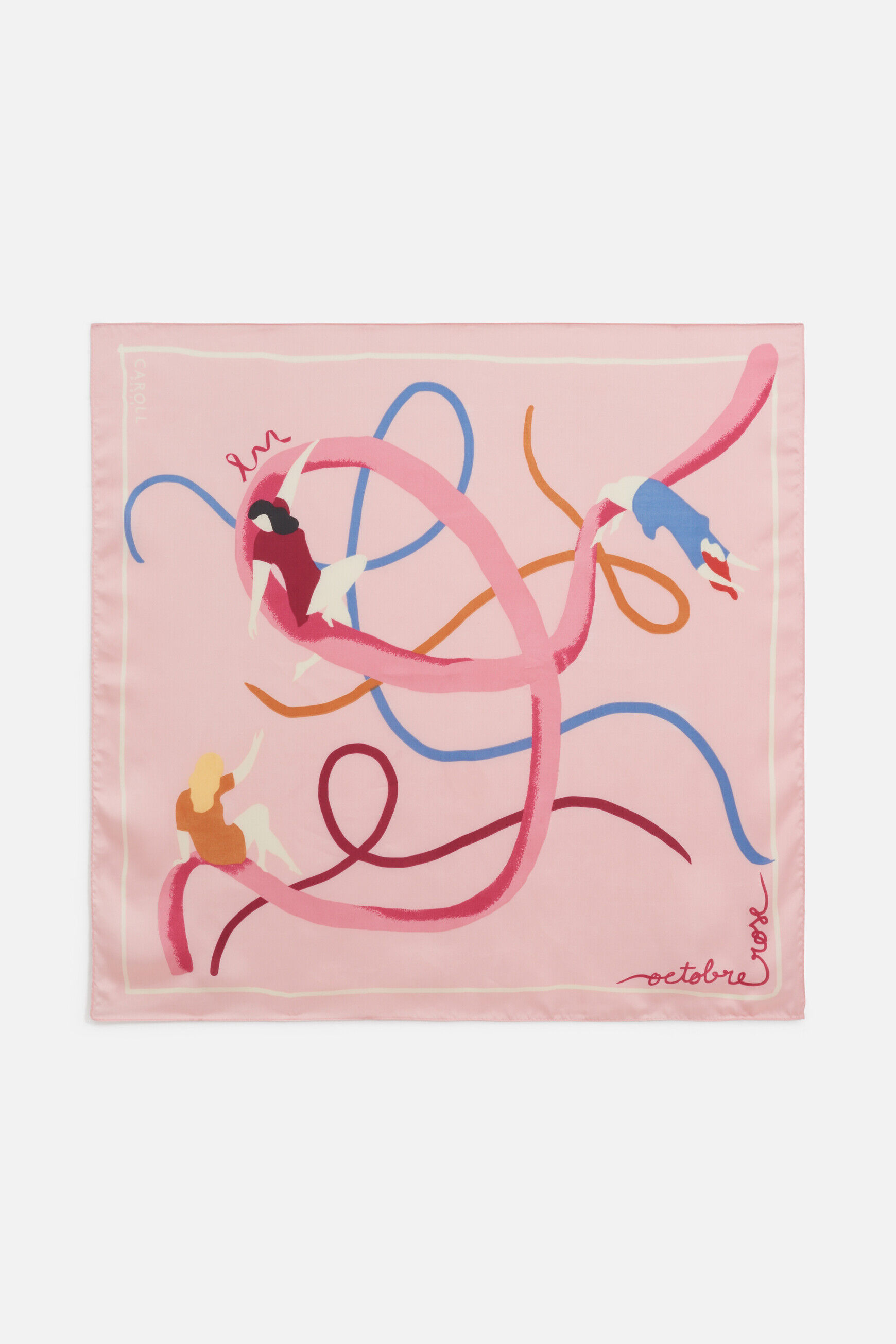 Foulard octobre rose 2023 rose femme