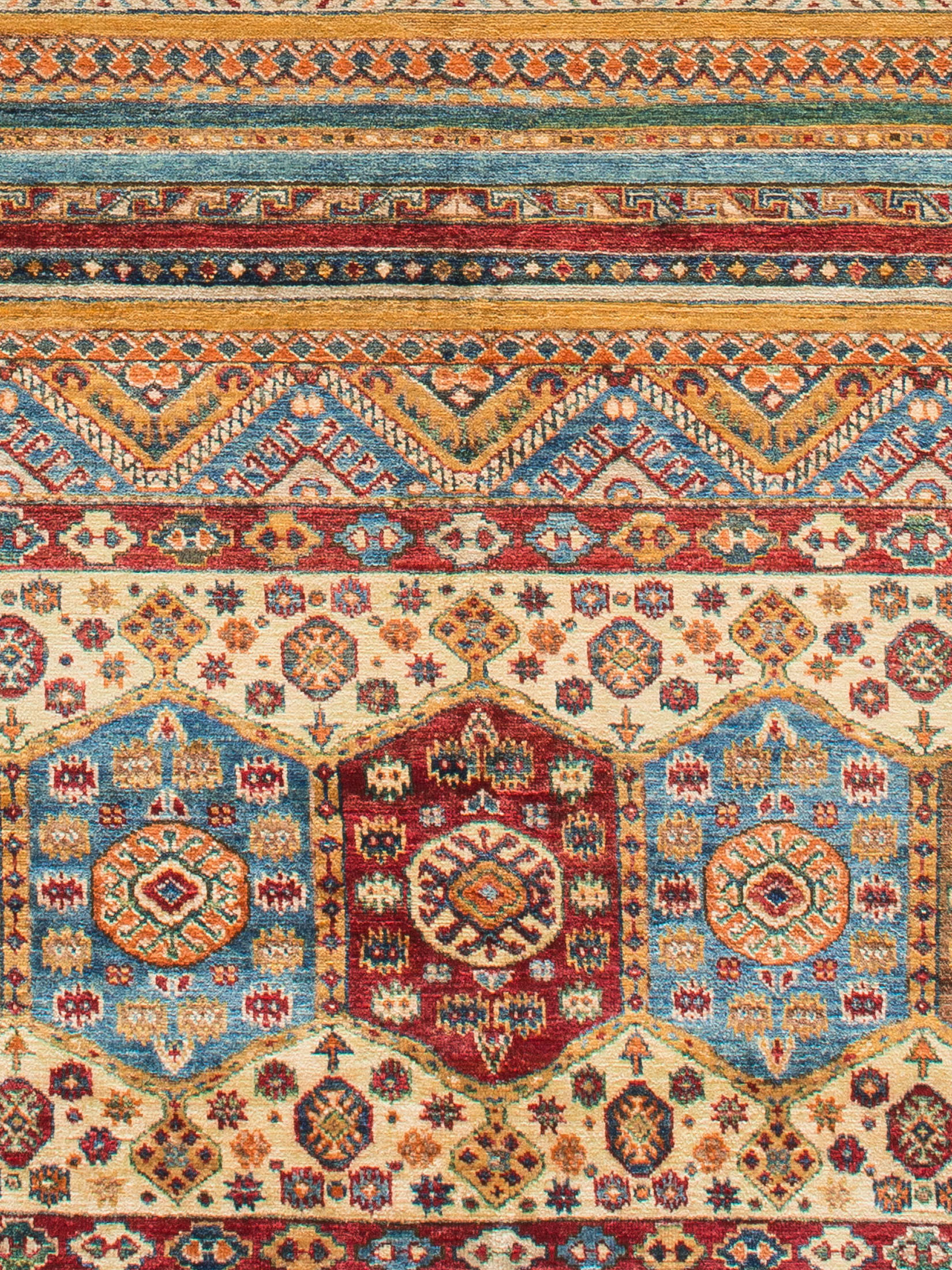 Chobi Schal ca. 253 x 295 cm, Unikat / Einzelstück