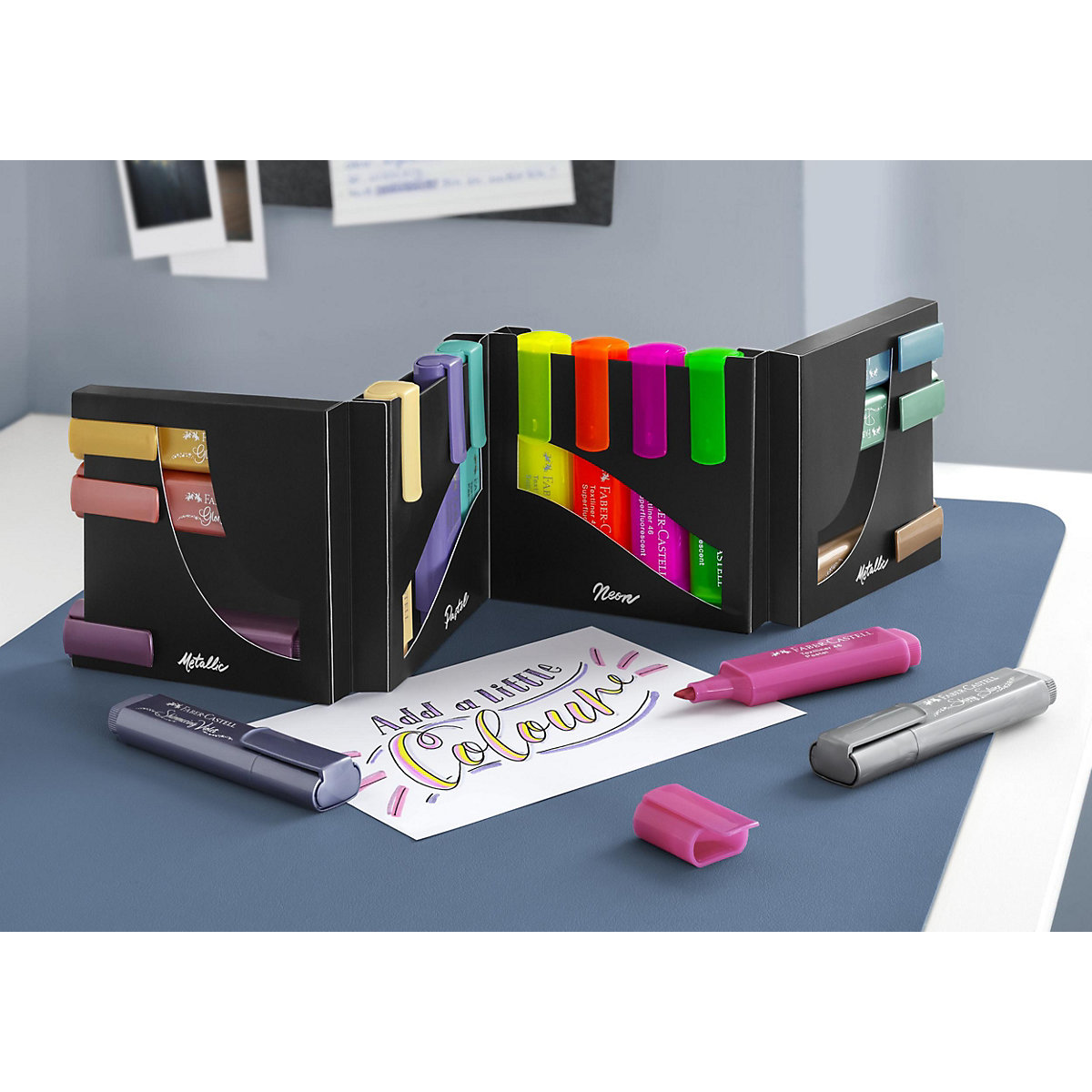 Textmarker Textliner 46, 16 Farben im Tischset