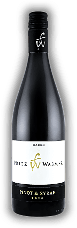 Fritz Waßmer, Pinot & Syrah, Premium Rotwein, trocken, 2020, Baden  Fritz Waßmer, Pinot & Syrah, Premium Rotwein, trocken, 2020, Baden   Jahrgang 2020 - 0,75	 Liter - Vol 13,5%