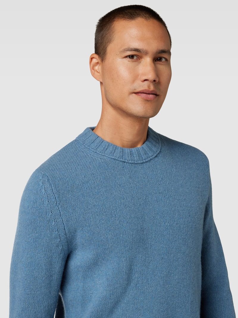 Strickpullover aus Kaschmir-Mix Modell 'Ecosio' in hellblau