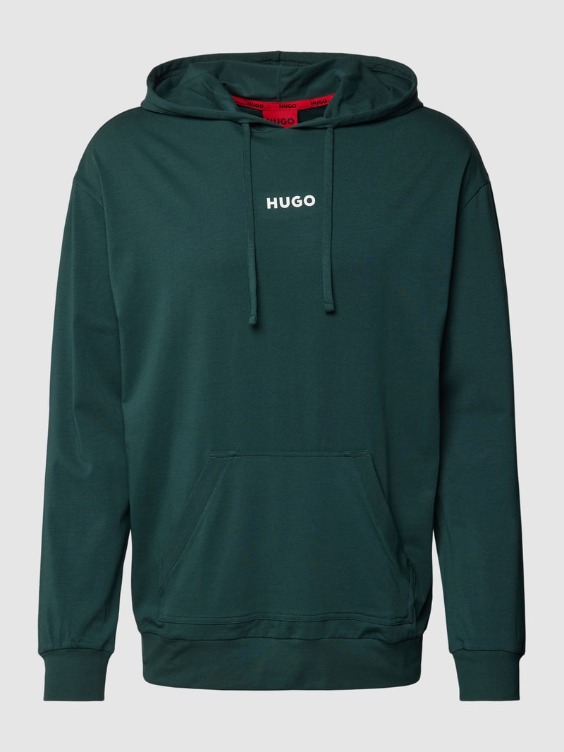 Hoodie mit Label-Print in bottle
