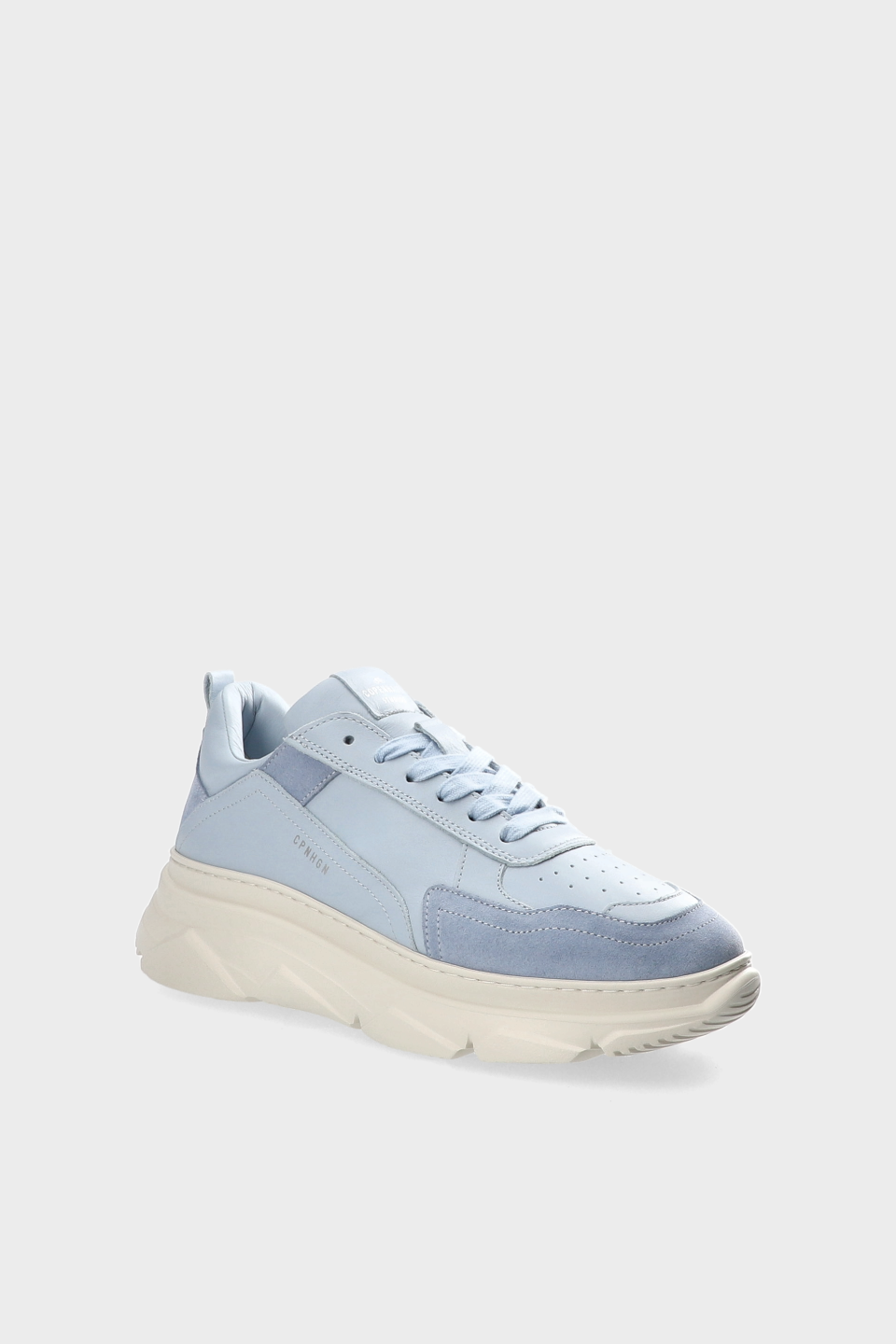 CPH46 leather mix light blue