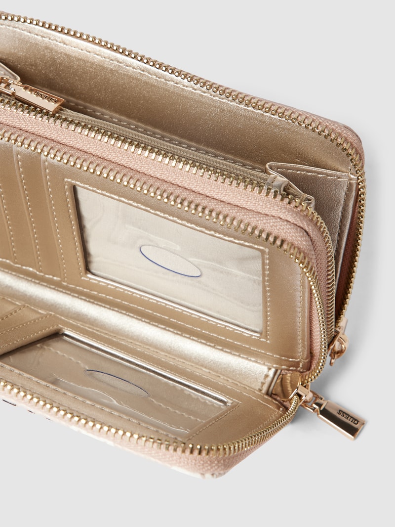 Portemonnaie mit Logo-Details Modell 'LAUREL' in rosé