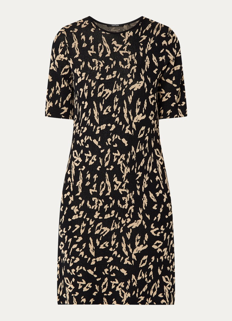 Robe courte en maille fine imprimée Taifun