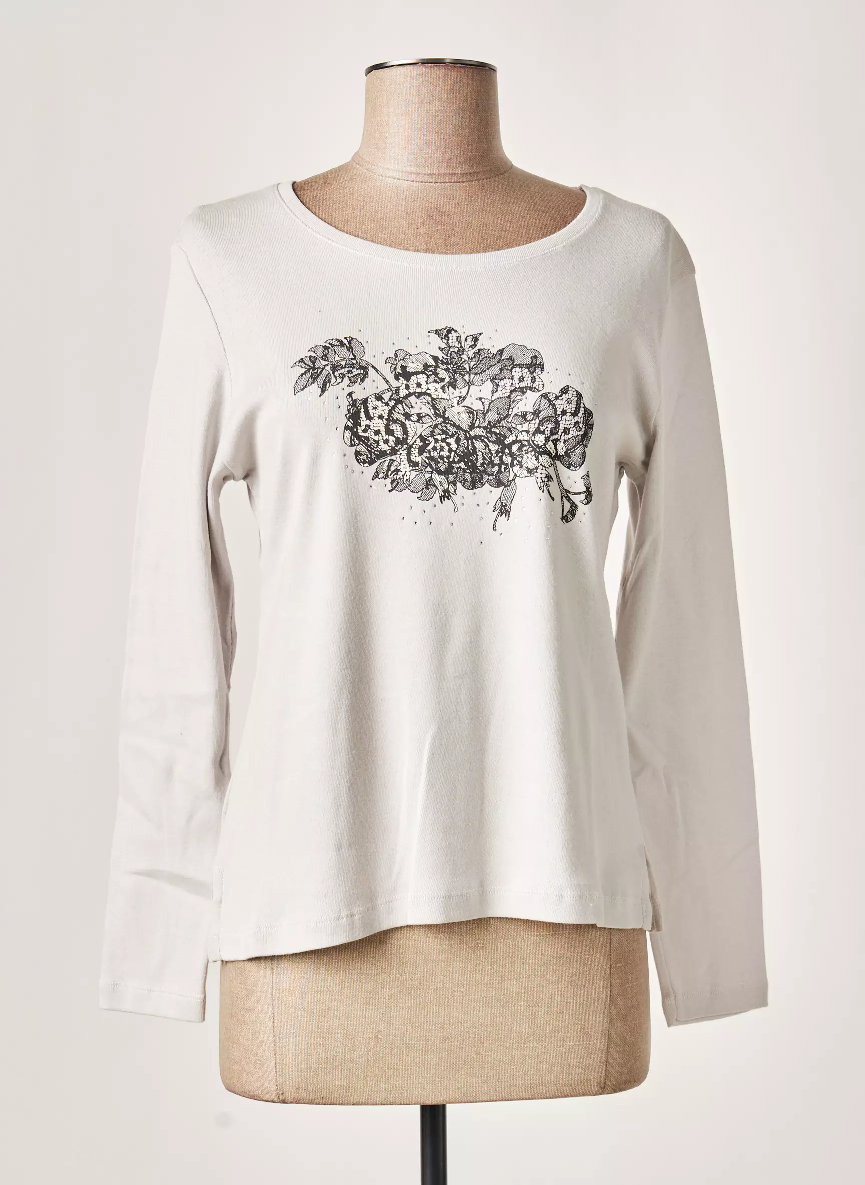 Guy Dubouis Tshirts Femme couleur gris
