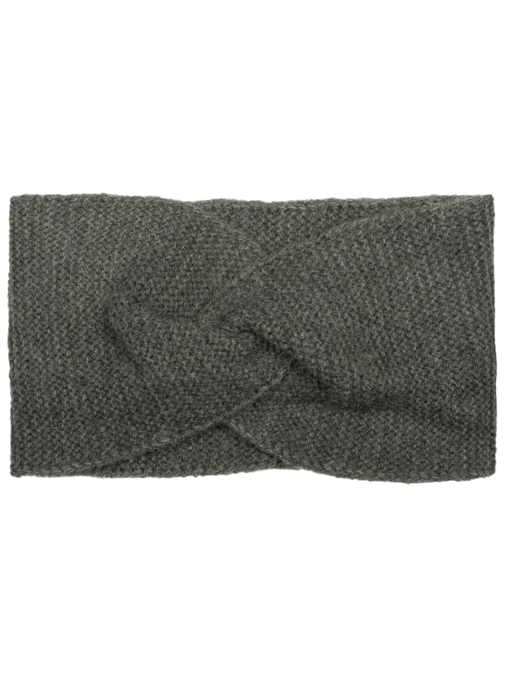 styleBREAKER Feinstrick Stirnband in Dunkelgrau meliert günstig kaufen onesize