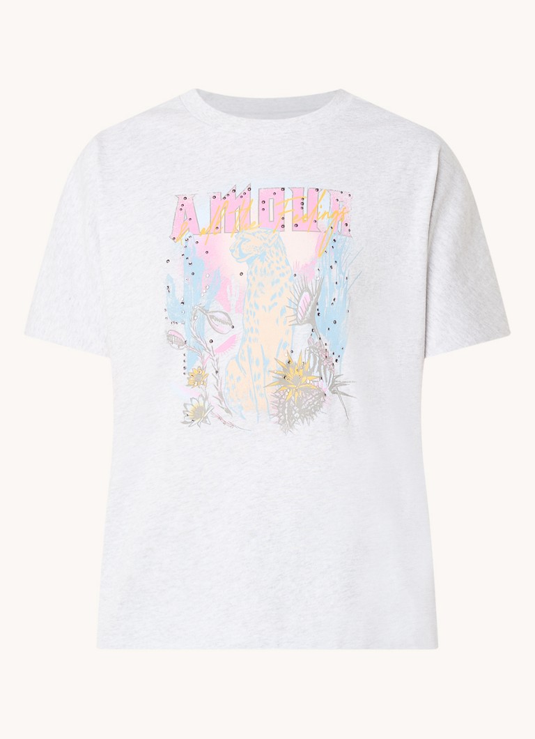 Tricou Zadig&Voltaire Tommer cu imprimeu pe față și pe spate.