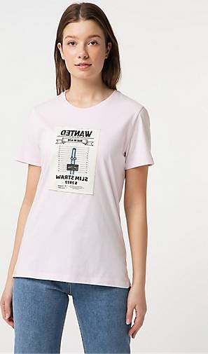 SOMWR T-Shirt T-Shirt With Square Aqua Bottle Print
