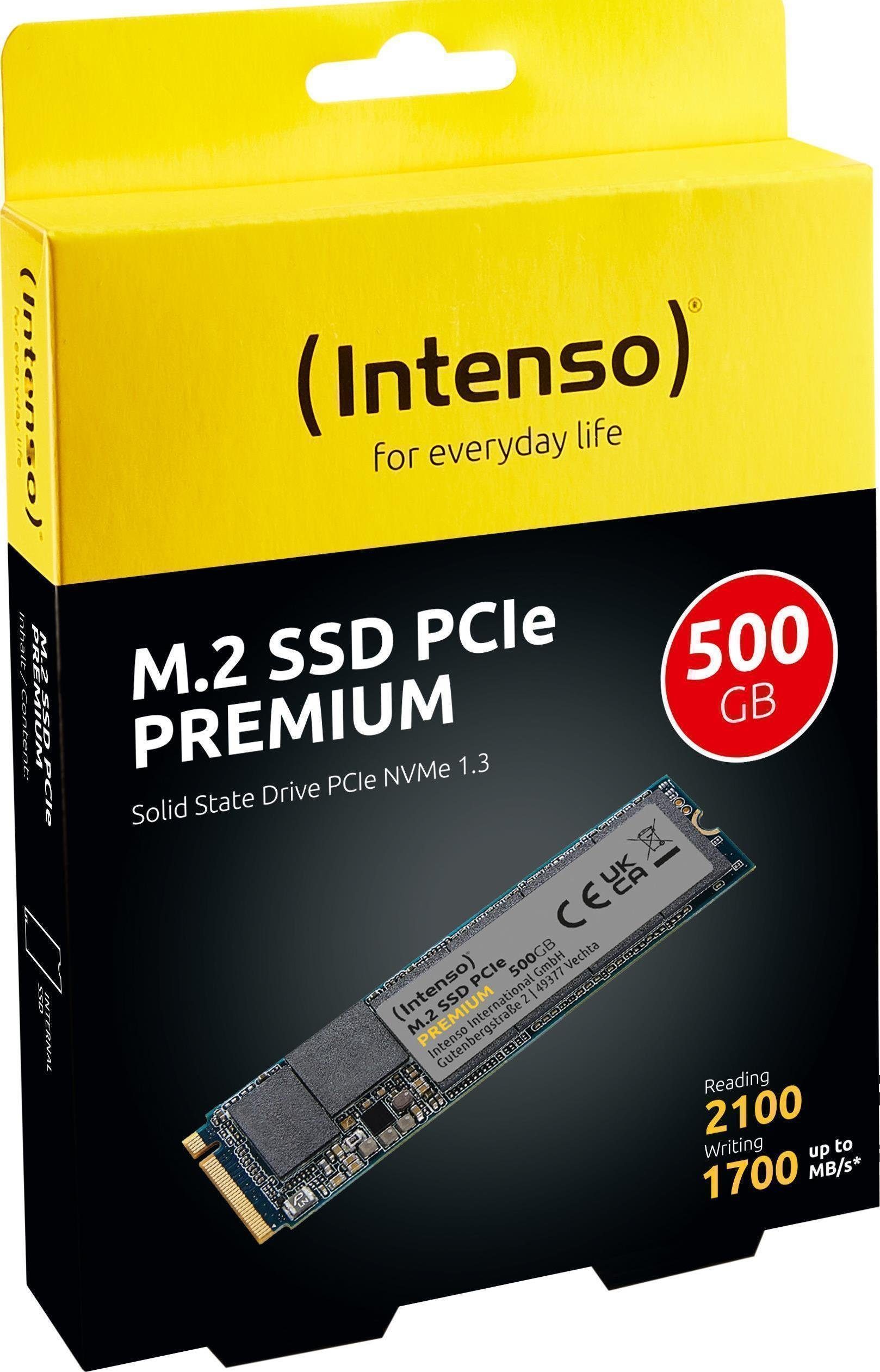 Intenso INTENSO Premium M.2 PCIe 500GB SSD-Festplatte
