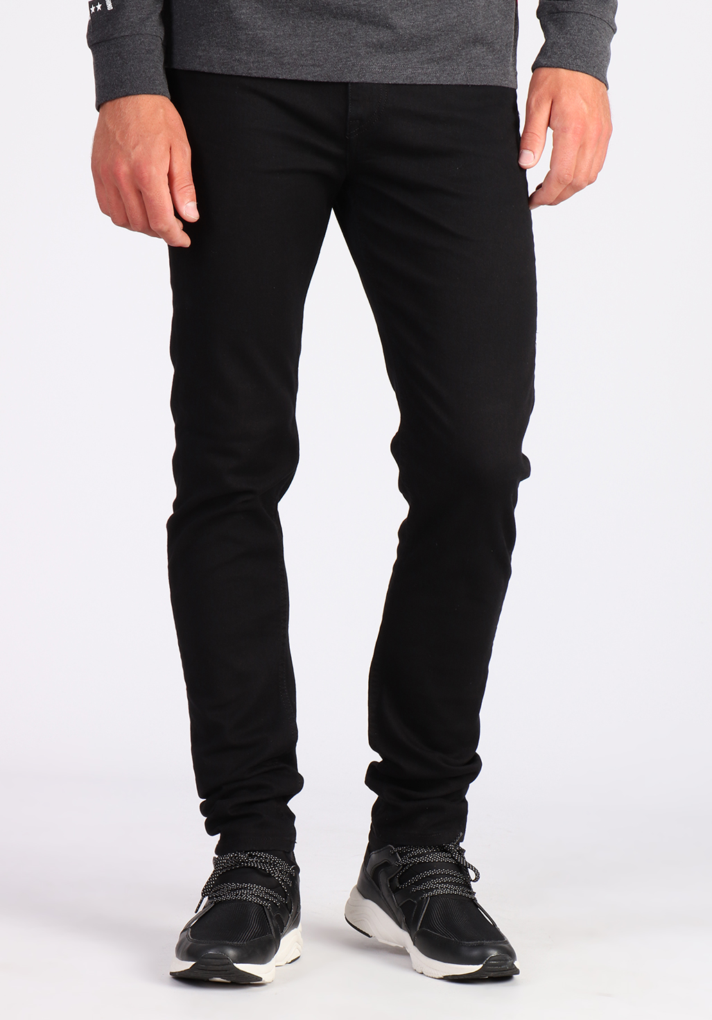 DARKK  Jean noir coupe slim