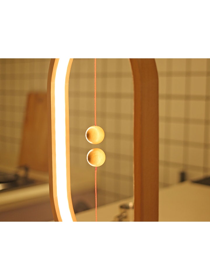 Designnest LED-Tischleuchte ''Heng'' in Hellbraun - (L)40 x (B)20 cm günstig kaufen onesize